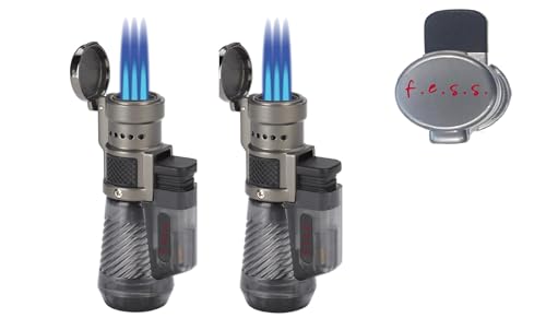 2 Pack F.e.s.s FESS Trident Cigarette Cigar Triple Torch Cyclone by Lotus Vertigo