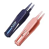 Supvox Nasenpinzette Mit Led Licht Runde Spitze Silikonbeschichtet Batteriebetrieben Sicher Für Babys Nasenreinigung Bei Säuglingen Kleinkindern