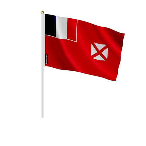 Mini drapeau Wallis-et-Futuna 20x30cm en lot de 100 pièces pour événements
