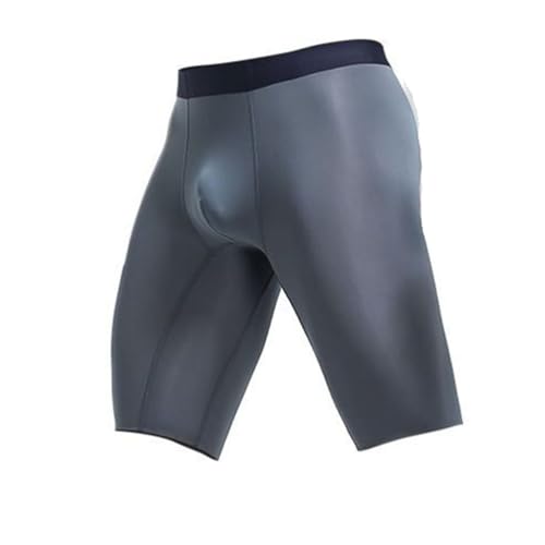 GAOGAO Ice Silk Men's Boxer Brief Seamless Stretch Sweat absorbing Underlay Sports Underwear