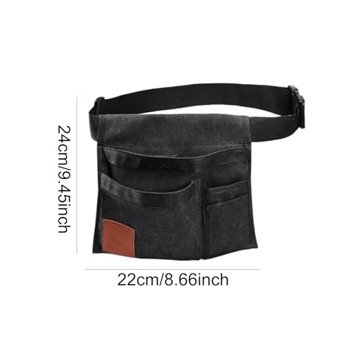 Bolsa de cinturón para herramientas de jardinería negra miniatura 4