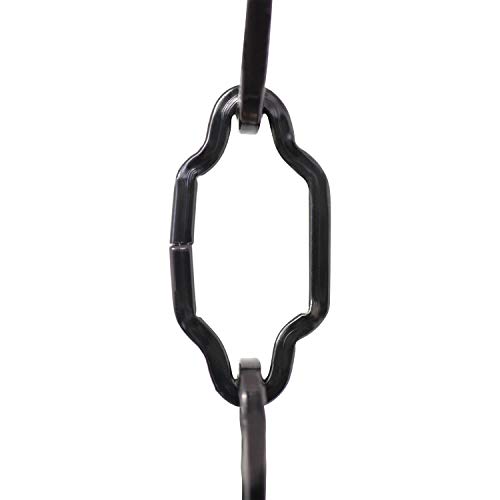 Image of RCH Hardware CH-S57-30-BLK Steel Chandelier Chain, Black (1 Foot)