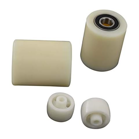 Pallet Jack/Truck Load Wheels 3"x3.75" with Bearings ID 20mm Nylon Cover