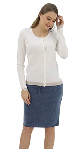 Luluberry Women High Waist Drawstring Midi Length Weekender Pencil Skirt With Pocket Blue S #TOP4