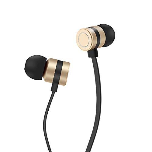 in-Ear Headphones, ebasy 2 Pack Wired Earphones Bass Noise Cancelling Ear Buds Headsets with Microphone and Volume Control Compatible Earbud 6 Plus 6s 5s 5 5 and 3.5mm Earphone (White)