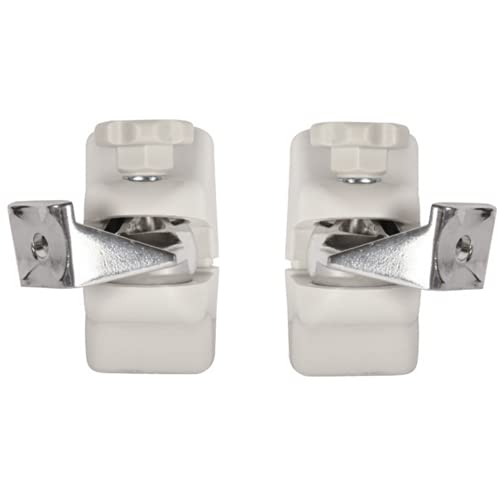 RO&CO B Tech BT332 – Pareja de Soportes de Pared para Altavoz – Soporte Universal con Inclinación y Giro para Altavoces hasta 5 kg – Montaje Compacto para Home Cinema (Blanco)