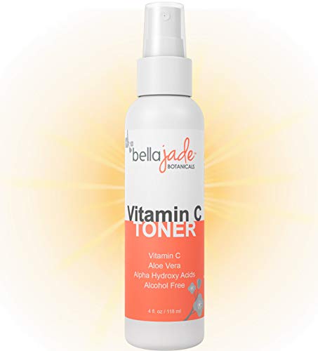 Vitamin C Facial Toner Spray - Natural & Organic, Alcohol-Free, Pore Minimizer for Face - With Aloe Vera, Antioxidants and Alpha Hydroxy Acids - Best for Normal, Combination or Oily Skin
