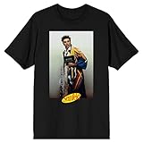 Seinfeld Cosmo Kramer Men's Black T-Shirt-XL