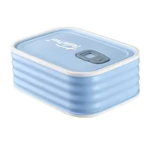 Baby Bucket 580 ML Stainless Steel Lunch Box | Leakproof Lunch Box for Kids | Compact Size, BPA-Free | Ideal for Snacks on The Go-(Blue)