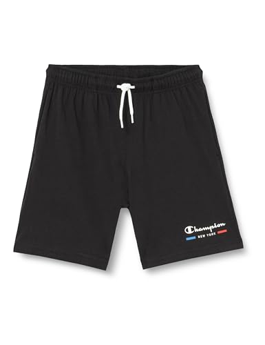 Champion Legacy Graphic Shop B-Light Cotton Jersey Bermuda Pantalones Cortos, Negro, 13-14 Años Niños y niños