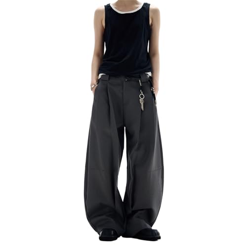 GUOYUXIAO Men's Jeans Washed Cargo Pants Loose Fit Trouser for Men2