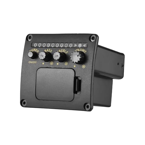 Pastilla de guitarra acústica, 2 bandas ecualizador con sintonizador integrado, ecualizador eléctrico...