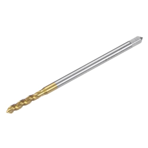 Image of sourcing map Metric Spiral Flute Taps, M5 x 0.8 H2 Thread 100mm Extra Long Screw Threading Tap, Titanium Coated Machine Tapping Tools for Machinist Repair