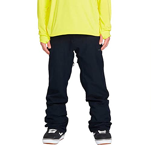 VOLCOM Herren Frickin Relaxed Fit Chino Snowboard Skihose, Schwarz S3, X-Large