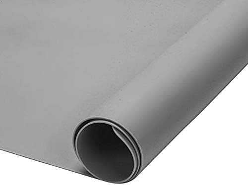 Dinner Silicone Placemat Nonstick Baking Mat Heat Resistant Nonskid Table Mat Insulation Hot Pad Extra Large Multipurpose Flexible Cuttable Table Mat 23.6" by 15.7" Grey 2 Pcs