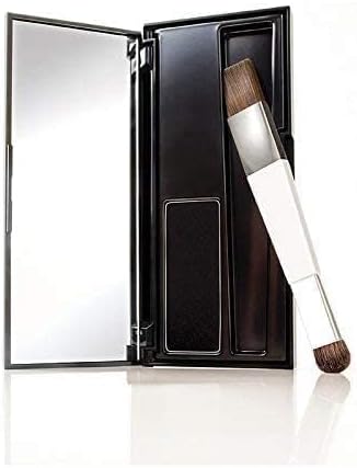 eAmaze Dexe Root Cover Up, 6gm (Black) – Instantly cover greys + touch up highlights, water-sweat-resistant root concealer (Black)