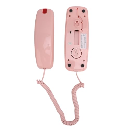 SENECESLI Schnurte Telefon, Wand Montierbare Leichte Schnüre -Home -Telefon Trimline Corded Senior Friendly für Büro (Rosenate)