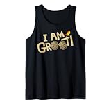 17MARV00259A-001 Marvel I AM GROOT Cute Face Emoticon Camiseta sin Mangas