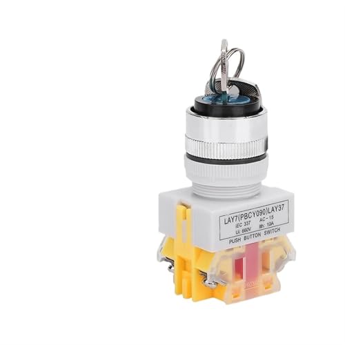 Interruptor de llave LAY37 de 22mm que soluciona fallos de contacto eléctrico con latón