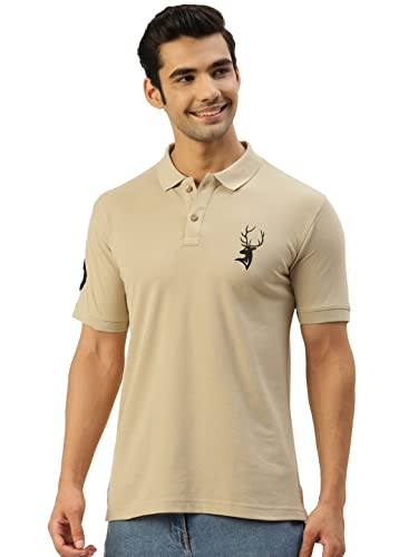 Image of CHKOKKO Men's Cotton Regular Fit Half Sleeves Polo T-Shirt
