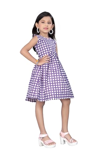Image of Girls Pure Cotton Soft Frock with Astar, Printed Multicolor for Girl Child