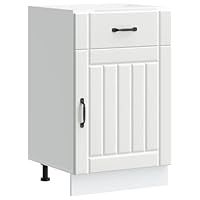 VidaXL Lucca Black Dishwasher Panel - Engineered Wood Protection - View #2