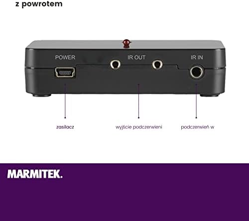 Przedłużacz Podczerwieni - Marmitek Invisible Control 6 XTRA - Obsługa Urządzeń w Zamkniętej Szafce - Kompatybilny ze Wszystkimi Europejskimi Dekoderami TV - Bardzo mały Odbiornik - Infrared Extender