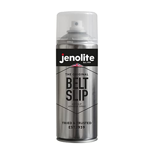 JENOLITE Spray Antideslizante para Correas | 400ml | Spray para Bandas | Spray Antideslizante para Correas en V | Elimina Deslizamientos, Chirridos y Previene el Secado y Agrietamiento