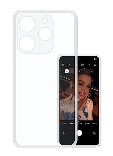 Image of COVERBLACK Rubber Silicone Back Cover for Tecno Spark 10 Pro - Transparent