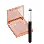 Full Coverage Waterproof Concealer & Corrector,Long-Lasting Hydrating Under Eye Colour Corrector for Dark Circles & Fine Lines,Eye Brightener with Brush for Mature Skin,Pink Concealer Makeup