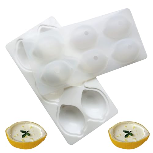 Generisch Moldes de silicona para hornear | Moldes para pasteles de limón para postres, utensilios de hornear reutilizables para galletas, magdalenas, cupcakes, postres