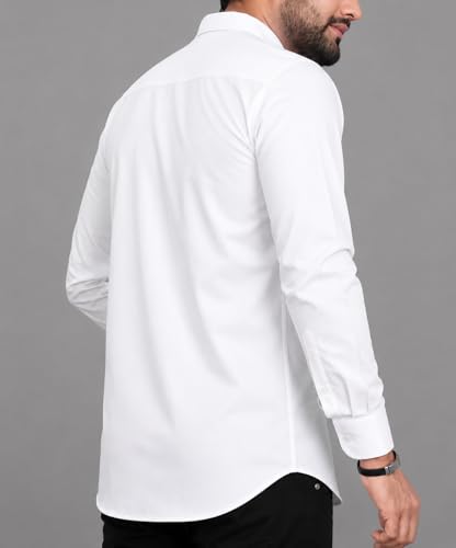 Image of CB-COLEBROOK Men's Casual, Regular Fit, Solid Colour, Lightweight, Button Down, Casual Wear, Shirt with Pocket. Suitable for Office & Casual Use