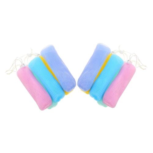 CLISPEED 10 piezas Unidades Bolsa de Jabón Exfoliante para Ducha para Crear Color Aleatorio Soporte de Jabón Fácil Secado y Uso Cómodo para Cuidado Corporal Color Aleatorio Color Aleatorio