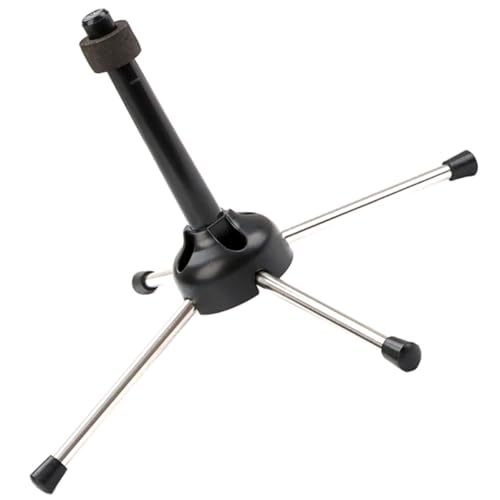 DECORNIJIA Instrumentenständer für Flöten und Klarinetten aus Strapazierfähigem Kunststoff mit Rutschfester Unterseite für Musiker und Sammler Schwarz