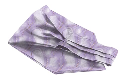 Image of BLACKSMITH Jacquard Microfiber Neckwear Ascot and Matching Pocket Square Set for Men