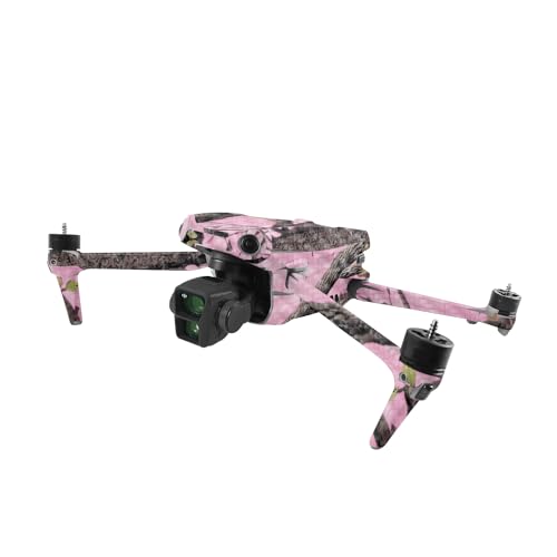 Image of MightySkins Carbon Fiber Skin Compatible with DJI Air 3 - Pink Tree Camo | Protective, Durable Textured Carbon Fiber Finish | Easy to Apply