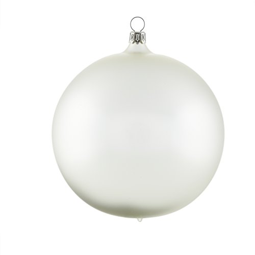 Roedentaler Christbaumkugel, mundgeblasen, 10 Stück, Glas, Silberfarben matt, Einheitsgröße
