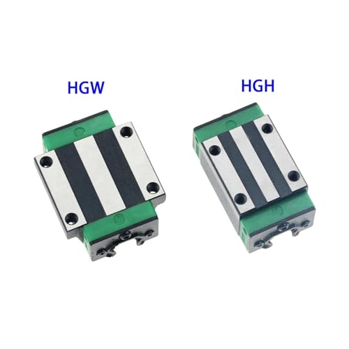Rieles guía lineales cuadrados HGR20 con 4 bloques HGW20CC de 250 mm para CNC 7