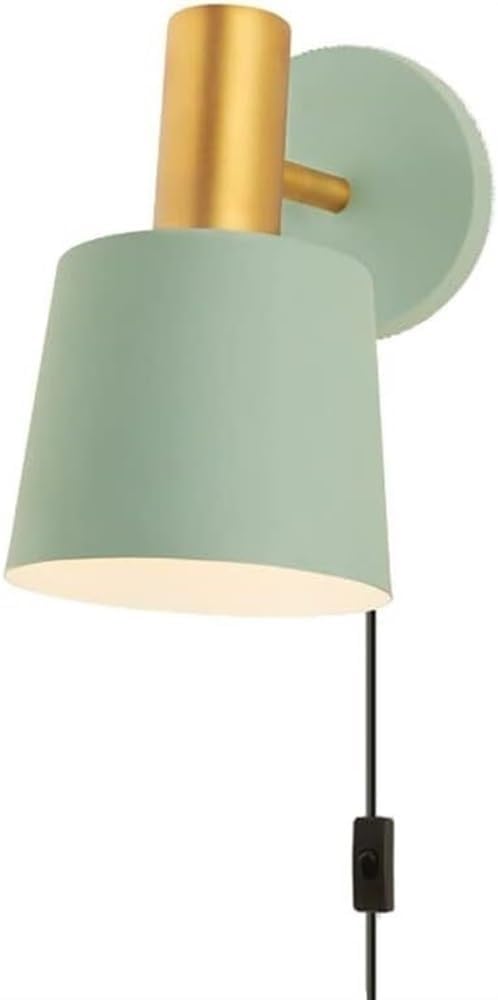 Modern Home Decoration l Mount Reading Light with Switch Adjustable in l Sconce Green Metal l Lamp