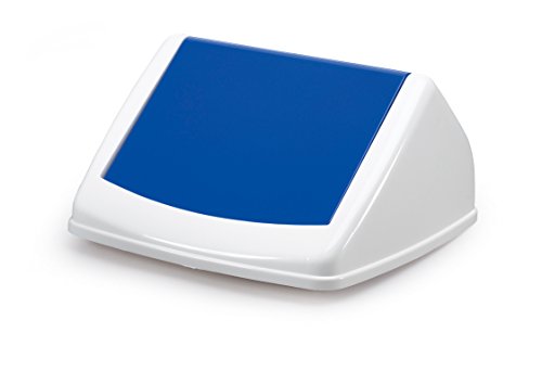 Price comparison product image Durable DURABIN Square 40 Flip Lid Blue - To Be Used with DURABIN 40 Square Waste Bin - Easy To Handle and Use - Perfect For Any Workplace
