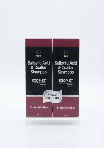 Image of oziel kzop ct shampoo | 2-Pack Value Set, Dandruff & Psoriasis, 2% Coal Tar Formula, Dermatologist Tested, Scalp Solution