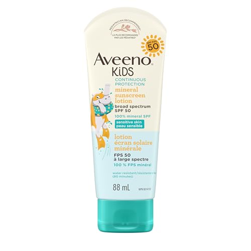 Aveeno Kids écran solaire minéral SPF 50, 88 ml