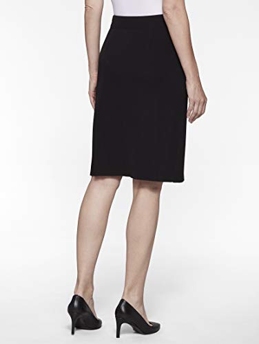MISOOK 23" Straight Knit Skirt (X-Large) Black2