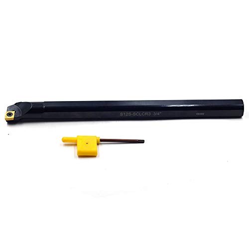 Oscarbide Indexable Boring Bar 3/4'' X 10''Overall Length,Right-Hand Sclcr Boring Bar S12S-Sclcr3 With Ccmt09T304(Ccmt32.5),1 Piece thumb #3