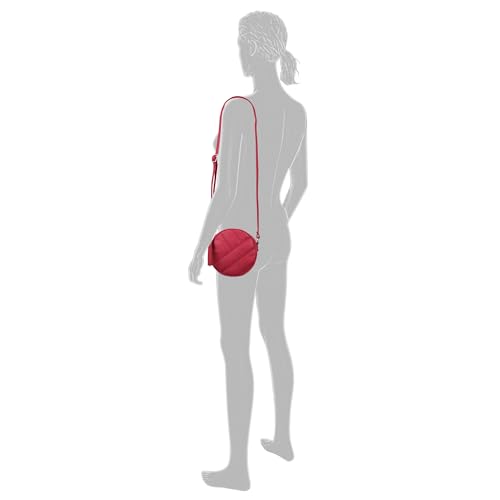 Sac à bandoulière rouge Kyra compact taille S aux finitions soignées - 3