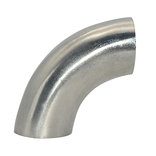 Coude de soudage 90 degrés inox 51 mm raccord tube acier inoxydable - 3