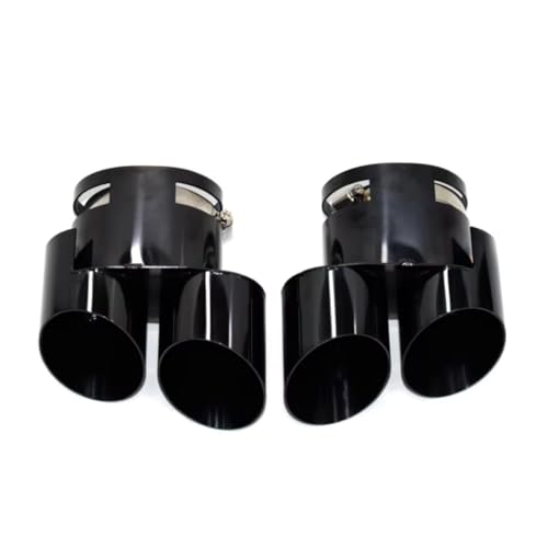 Embout échappement BMW X5 X6 G05 G06 en acier inoxydable noir double sortie luxe