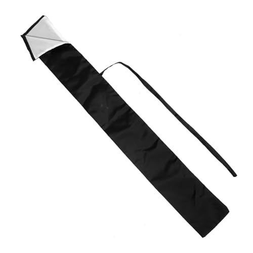 FOMIYES Japanese Sword Carrying Bag 135cm with Shoulder Strap Black Protective Storage Case for Kendo Bamboo and Wooden Swords Martial Arts Organizer