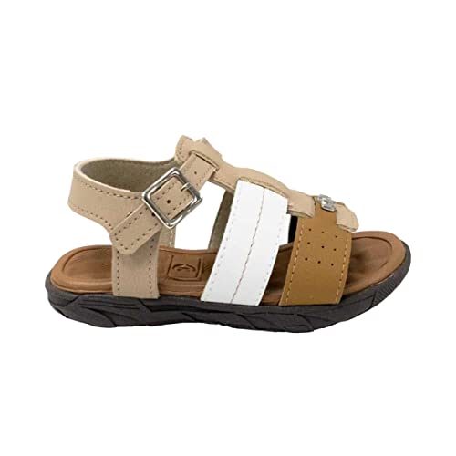 SAPATO CASUAL BEBE DE USO COMUM C/SOLA SINT. CABEDAL SINT. BEGE 435/BRANCO 99/CARAMELO 876 21