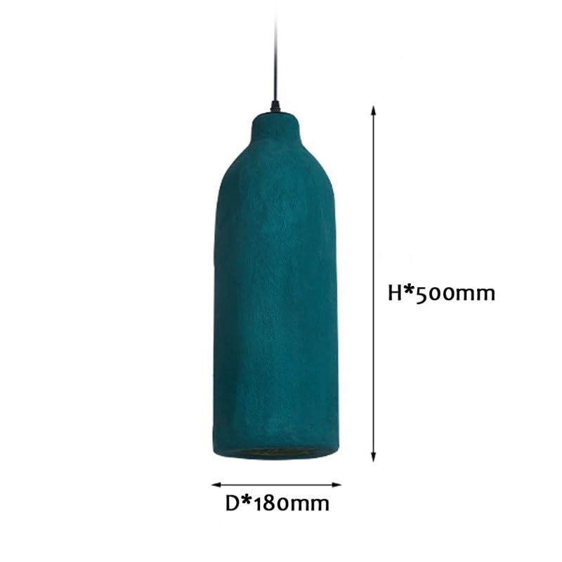 Lampe suspendue LED verte pour chambre et restaurant au style japonais